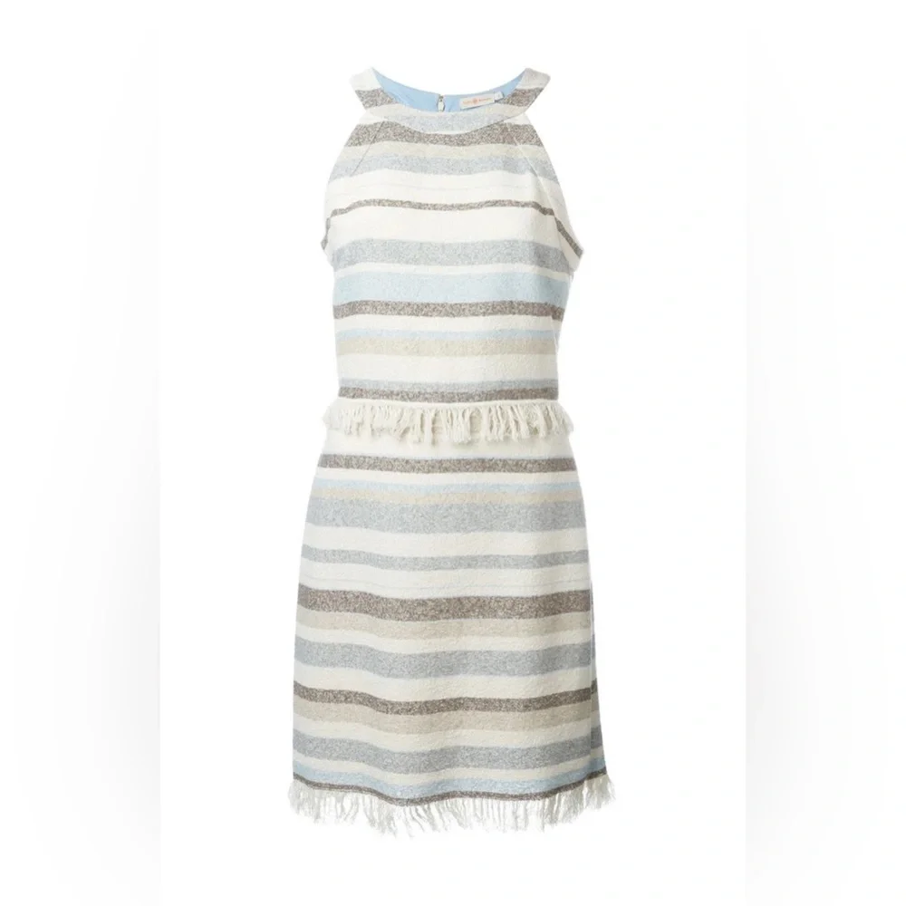 TORY‎ BURCH STRIPED SLEEVELESS DRESS
